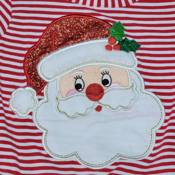 2 Pc Emily Rose Christmas Tutu Dress w/ Red Pants - Size 18M - Picture 2 of 6